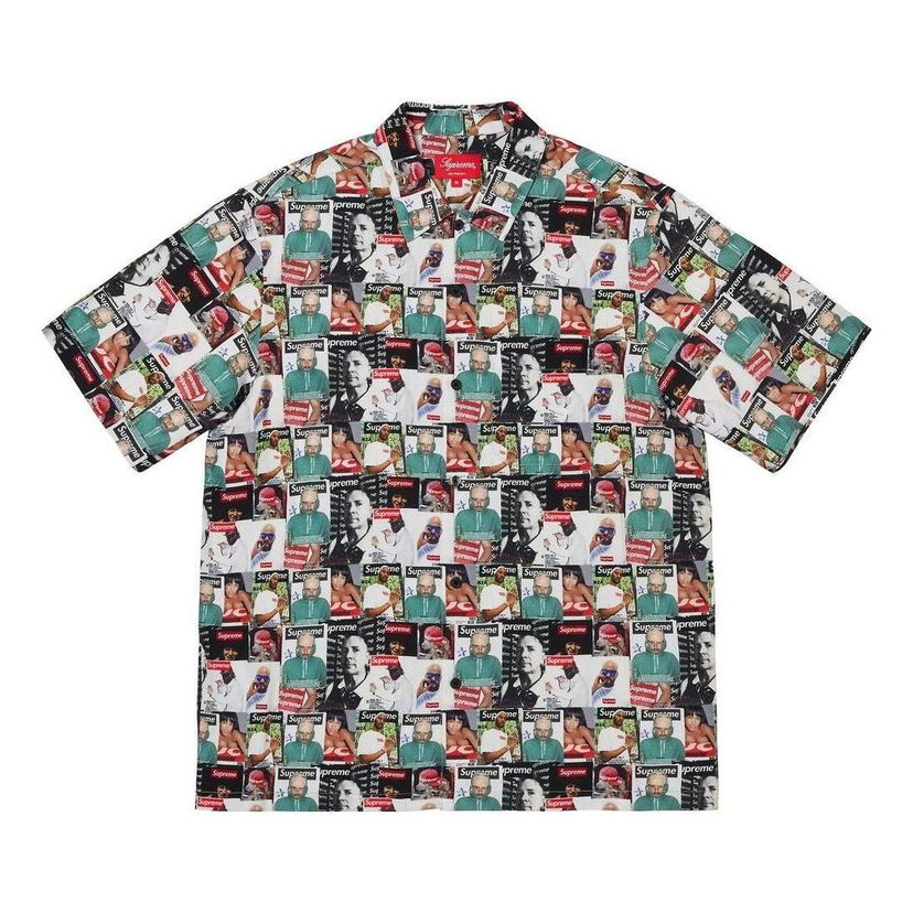 Košeľa Supreme Magazine Print Short Sleeve Shirt Biela | SUP-SS23-265