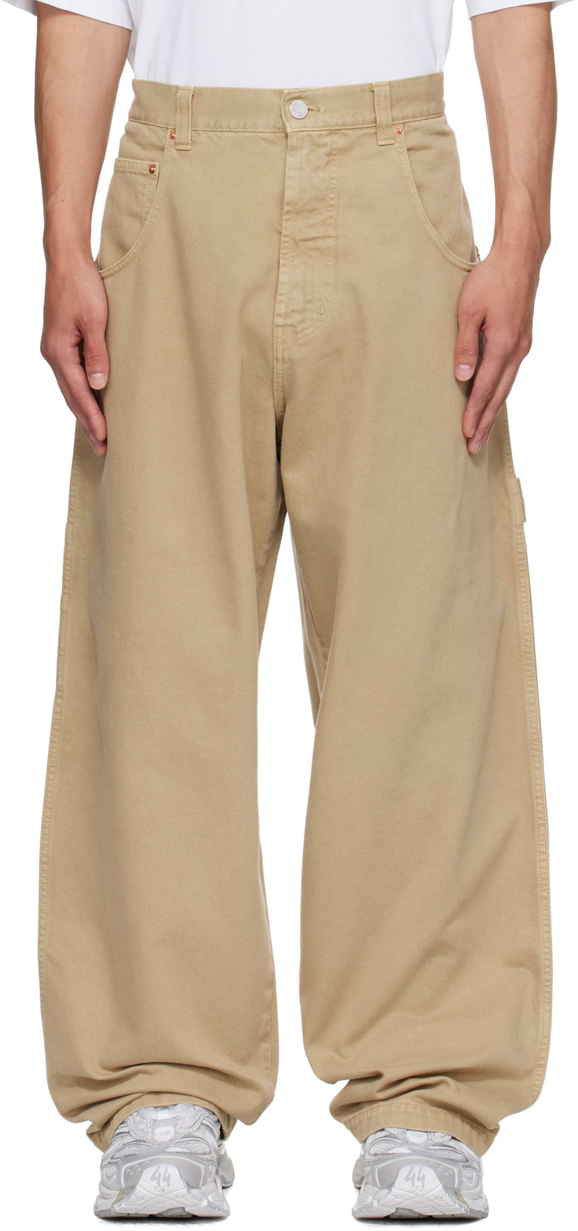 Džínsy VETEMENTS Vetements Hip-Hop Pants Béžová | UH76PA250BE