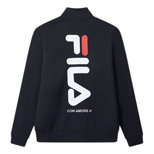 Mikina FILA Knit Long Sleeve Jacket Navy | F11M028504F-NV