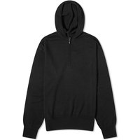 Mikina Burberry Wool Half Zip Hooded Knit Čierna | 8075887-A1189, 1