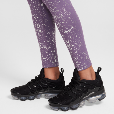 Legíny Nike One Dri-FIT High-Waisted Printed Leggings Fialová | HF4410-573, 4