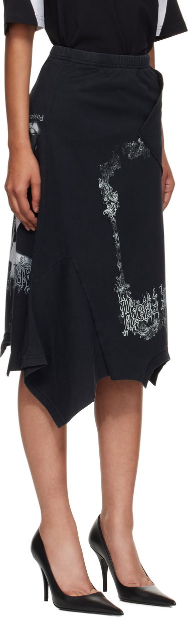 Sukňa VETEMENTS Vetements Cradle Of Filth Print Asymmetrical Midi Skirt Čierna | WCF76SK690M, 1