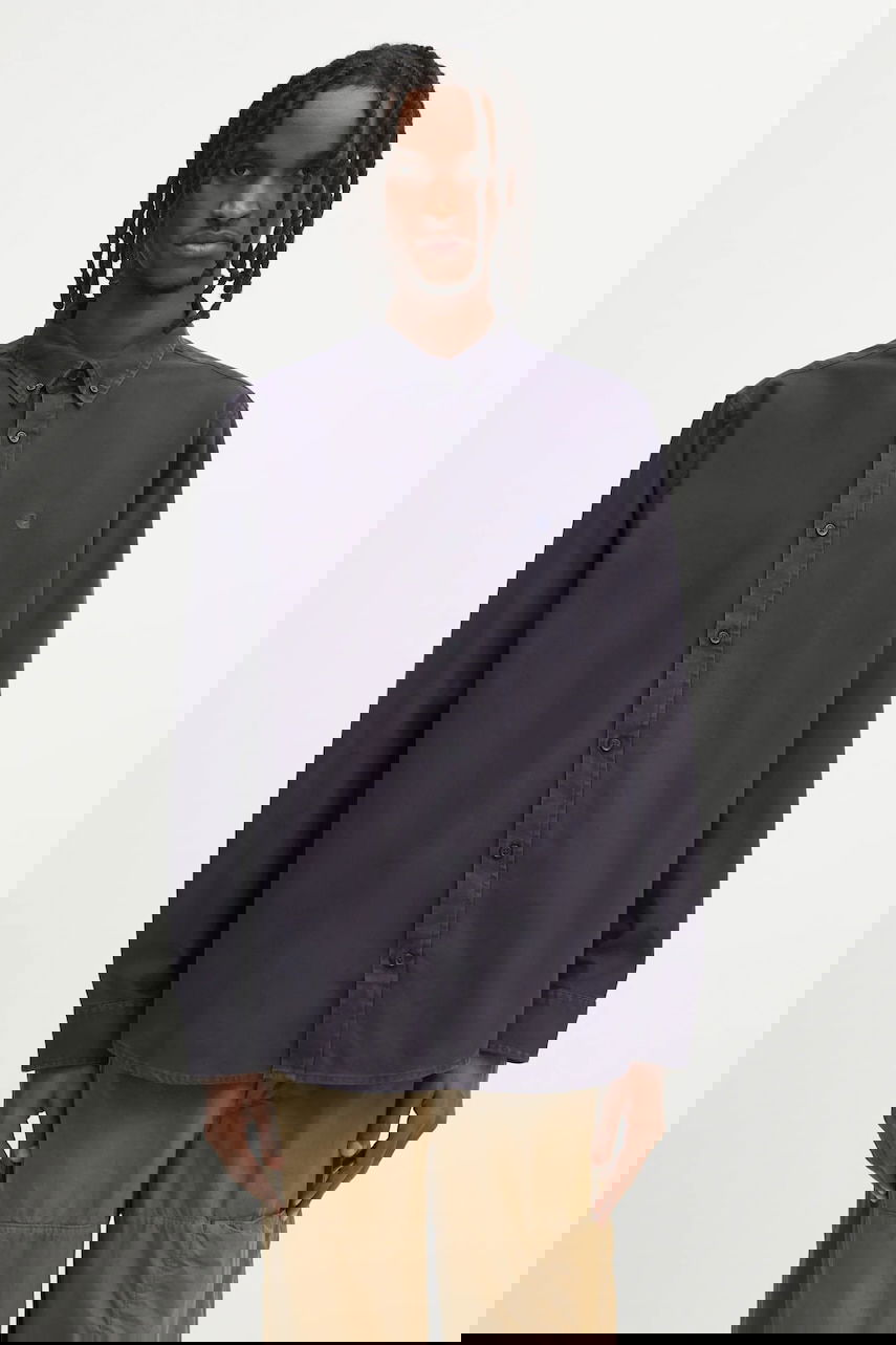 Košeľa Carhartt WIP Long Sleeve Bolton Shirt, Regular Fit, Button-Down Collar Navy | I030238.1CXX, 0