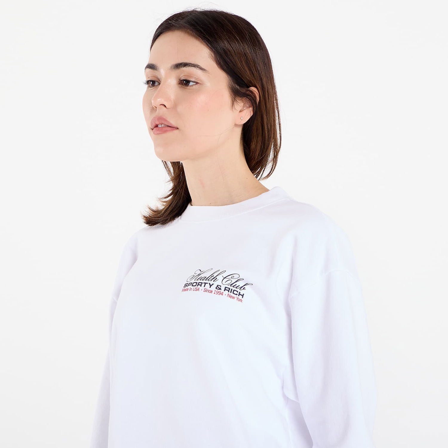 Mikina Sporty & Rich Sporty & Rich Health Club Crewneck Sweatshirt Biela | ST071602015WH01, 1