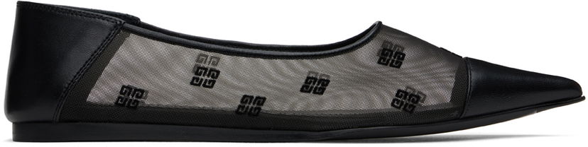 Oblečenie Givenchy Givenchy 4G Mesh Ballerina Flats Čierna | BE500TE28T001