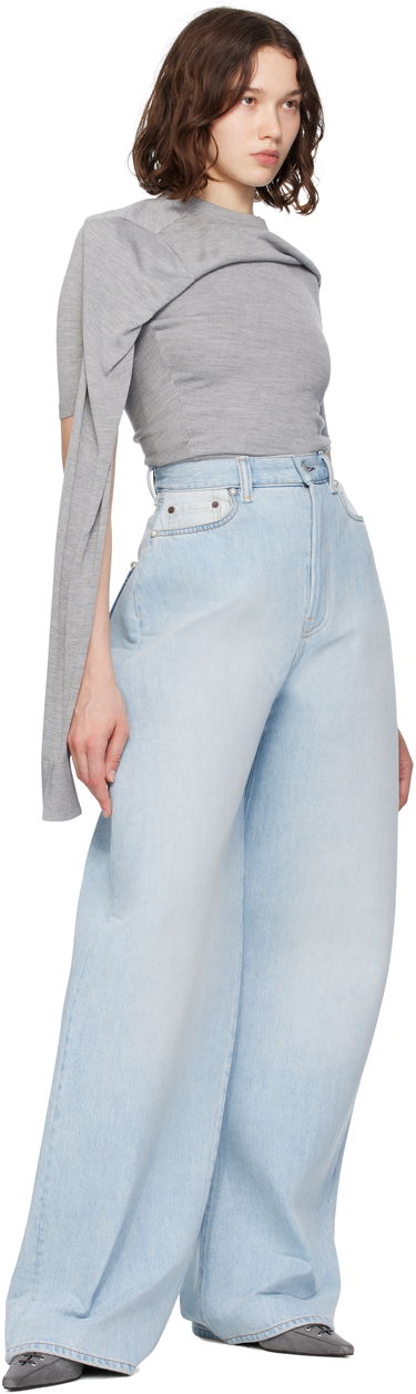 Tričko Acne Studios Acne Studios Layered T-Shirt Šedá | A60569-, 4