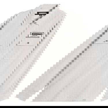 Košeľa Neighborhood Pinstripe Half-Zip Work Pullover Shirt Béžová | 252TSNH-SHM11-BEI, 1