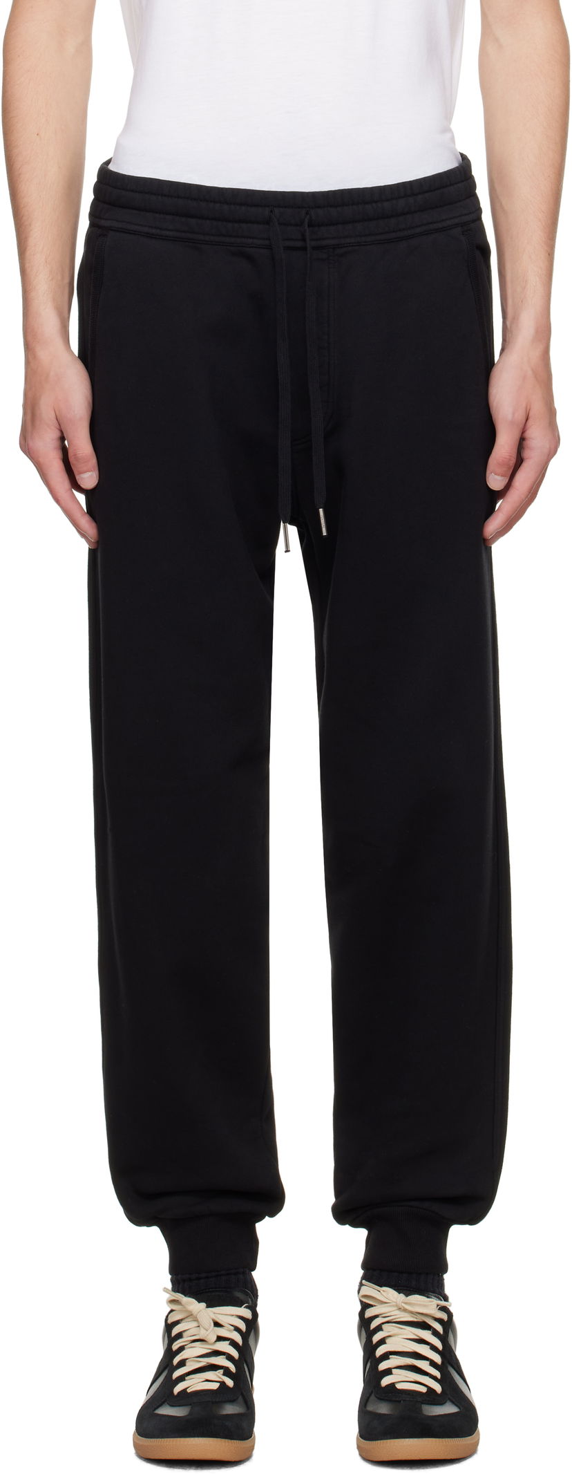 Tepláky Tom Ford TOM FORD Cotton Fleece Sweatpants Čierna | JAL023-JMC072