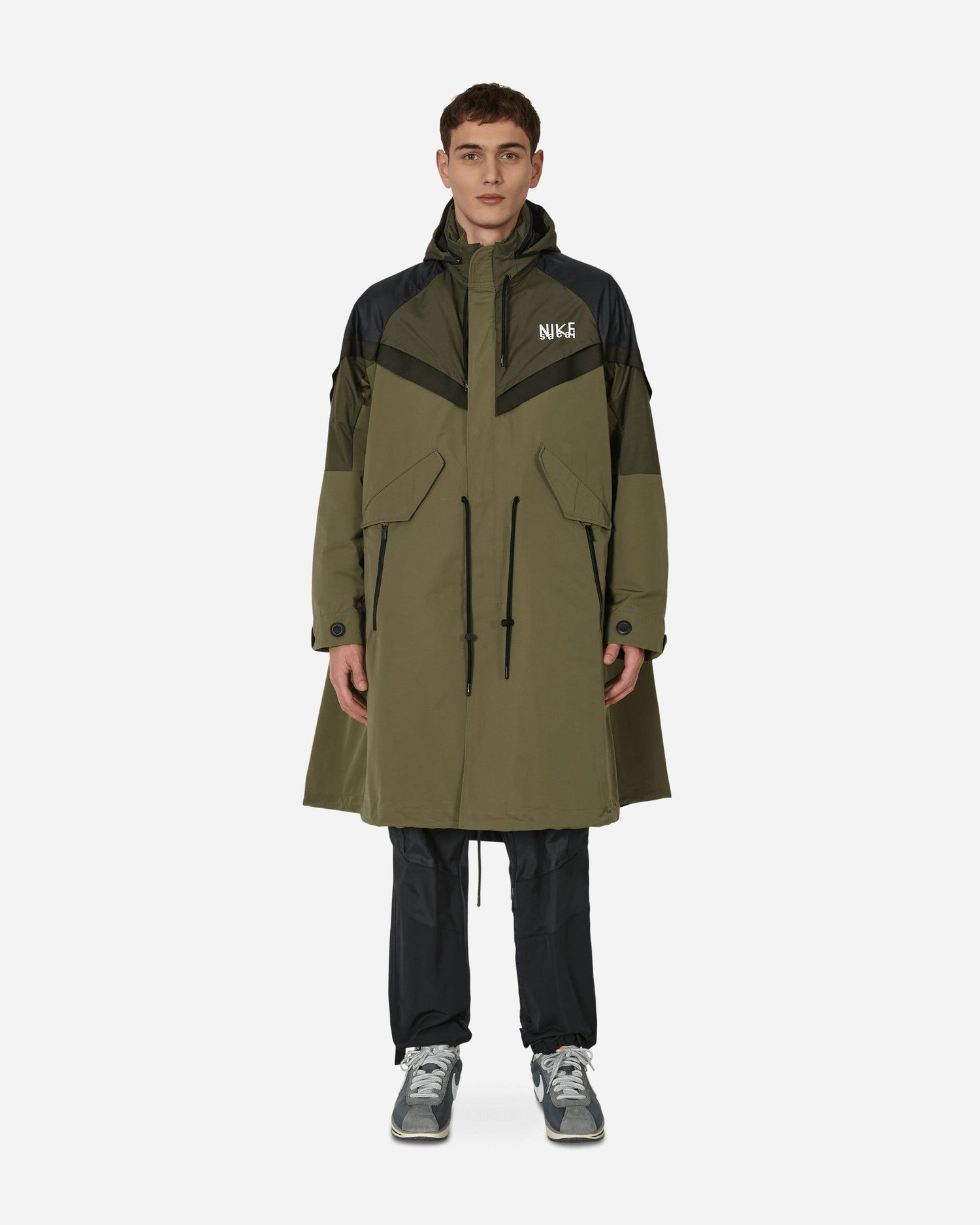 Trenčkot Nike Sacai x Trench Jacket Zelené | DQ9027-222, 0