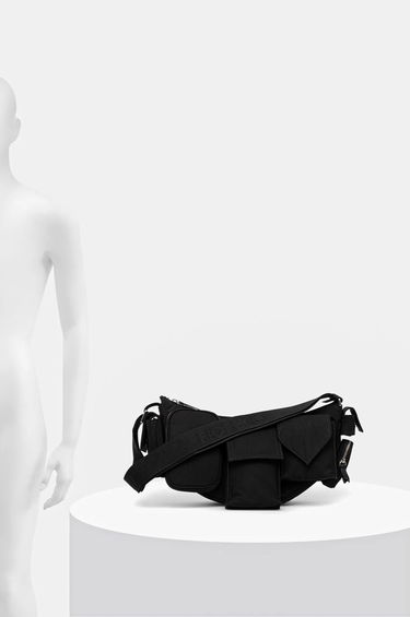 Ľadvinka Fiorucci Nylon Super Pocket Bag Čierna | U01FMABA123NY01BK01, 6