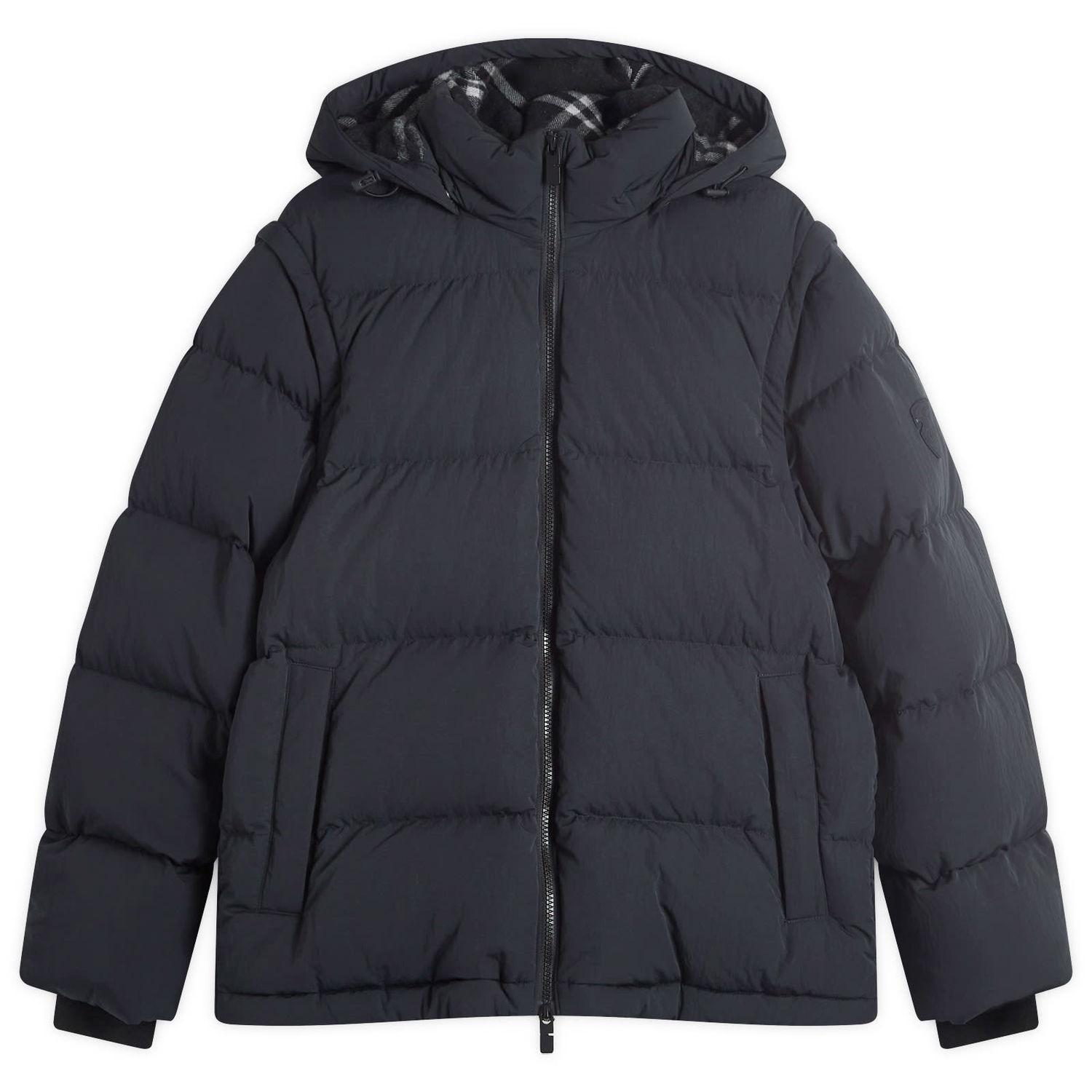 Prešívaná bunda Burberry Puffer Jacket With Hood Čierna | 8096911-C1308, 0