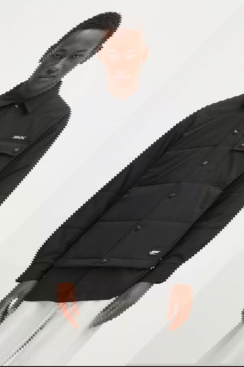 Prešívaná bunda Neighborhood NEIGHBORHOOD Padded Shirt Jacket Čierna | 242TSNH.SHM08, 0