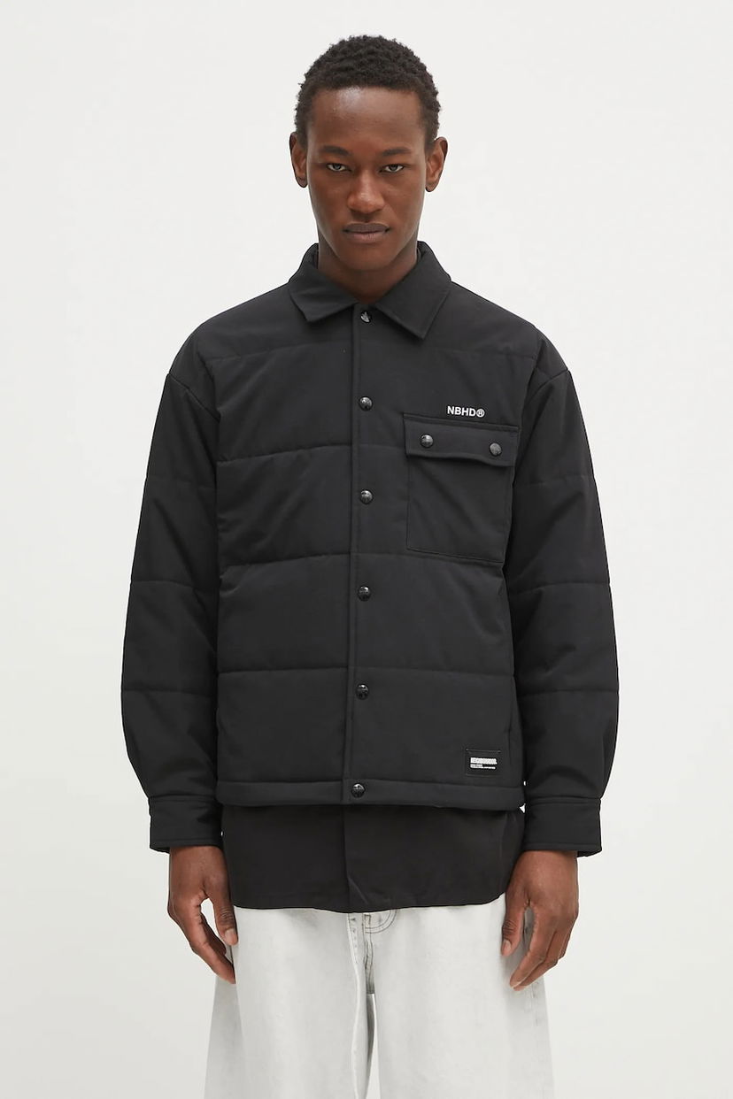 Prešívaná bunda Neighborhood NEIGHBORHOOD Padded Shirt Jacket Čierna | 242TSNH.SHM08