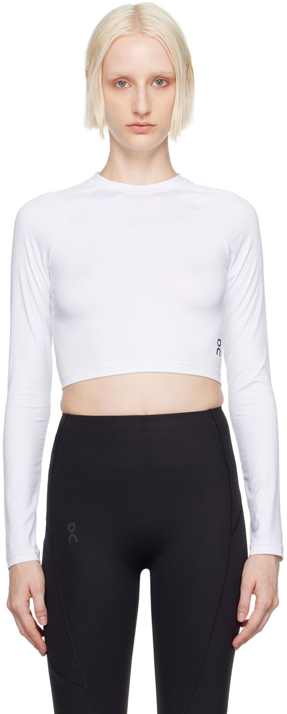 Crop Top On Running Movement Crop Long Sleeve Sport Top Biela | 1WE30030069, 0