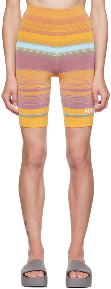 Šortky Marc Jacobs Marc Jacobs 'The Sport' Striped Bike Shorts Oranžová | N426J02PF22, 0