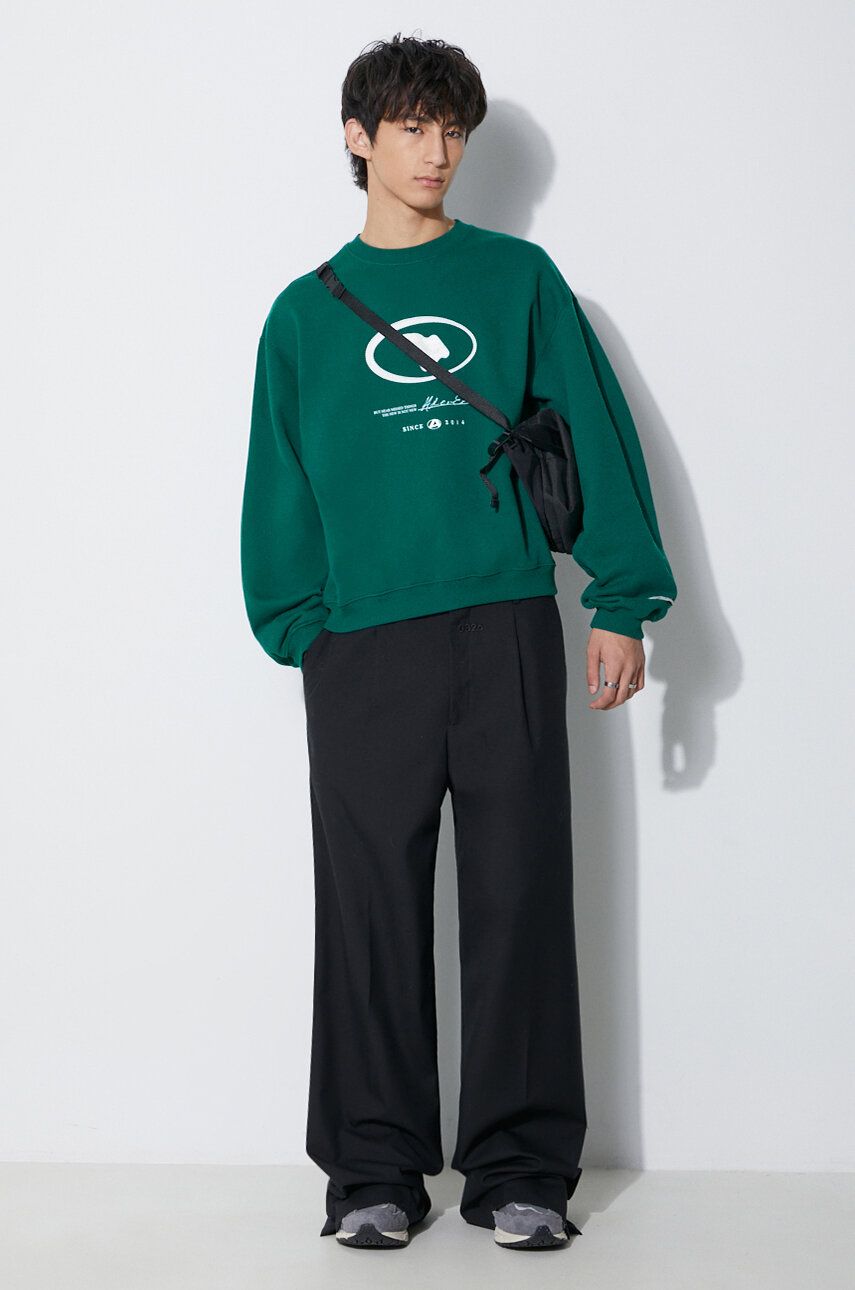 Mikina ADER ERROR Etik Logo Graphic Sweatshirt Zelené | BMADFWSW0103, 1