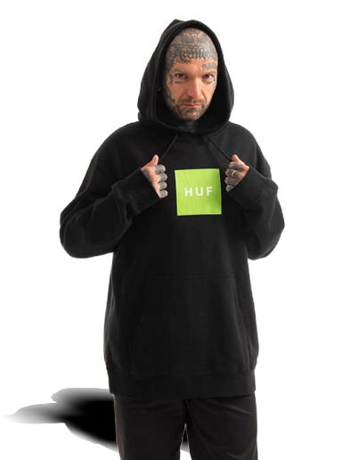 Mikina HUF Box Logo Hoodie Čierna | pf00465-black