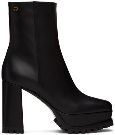 Tenisky a topánky Gianvito Rossi Gianvito Rossi Harlem Platform Ankle Boots Čierna | G73178.70GOM.VGINERO, 0