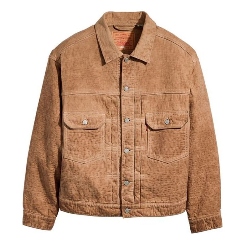 Bunda Stüssy Stussy x Levi's Dyed Jacquard Jacket Hnedá | A5216-0001