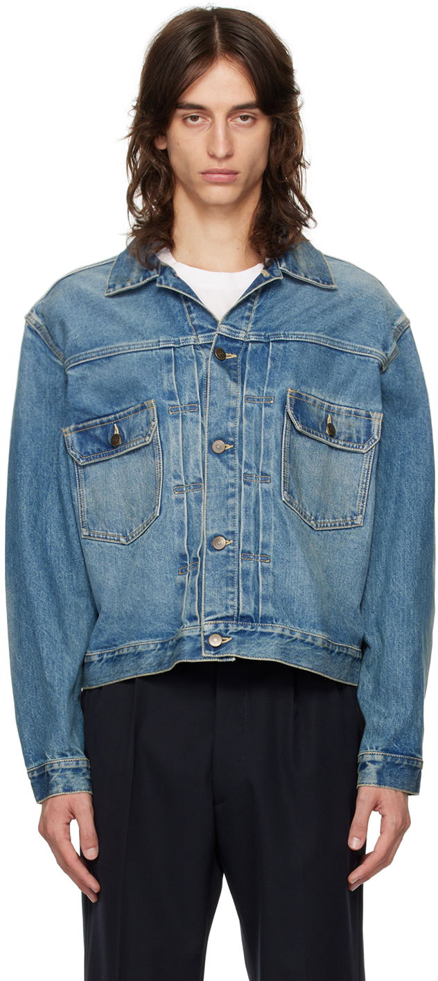 Bunda Maison Margiela Faded Denim Jacket Modrá | S50AM0628 S30561, 0