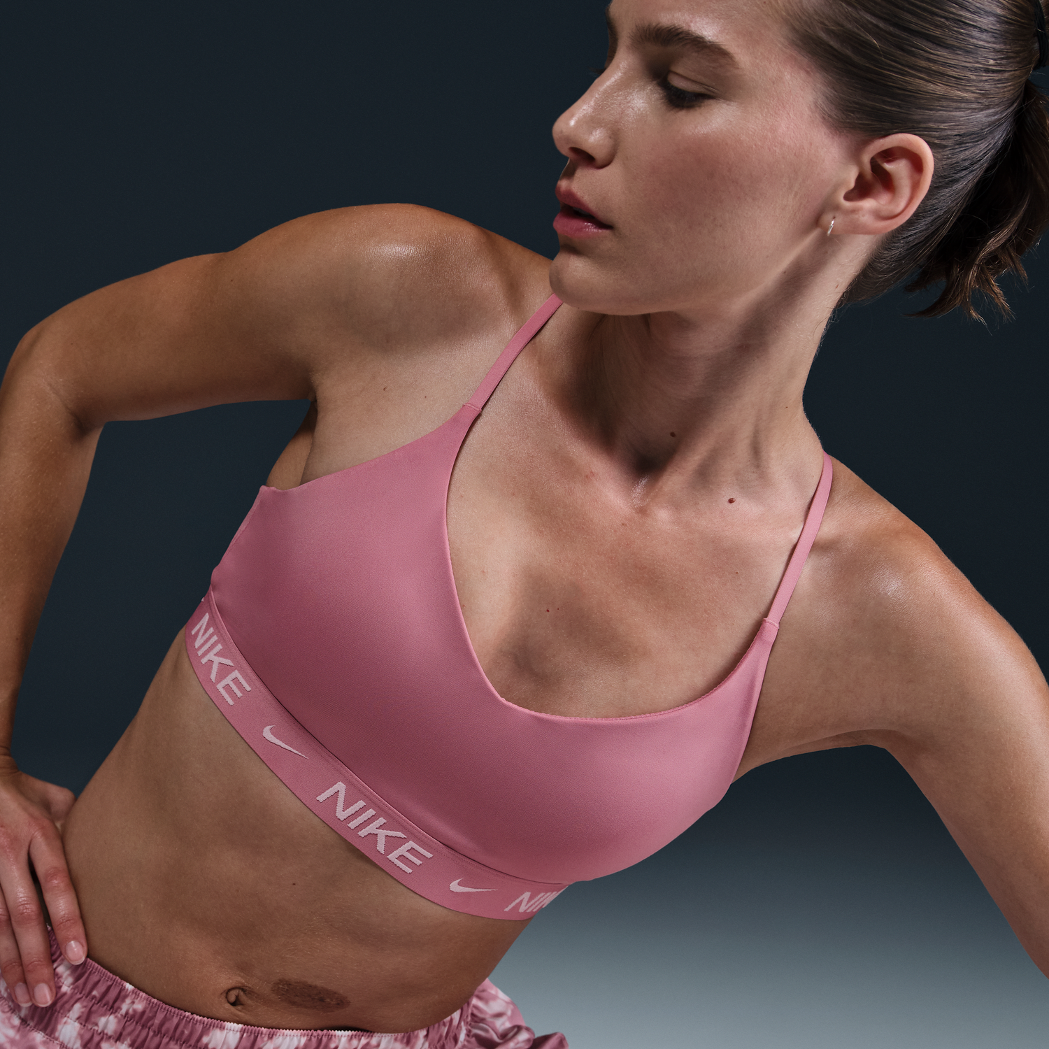 Podprsenka Nike Nike Indy Light-Support Padded Sports Bra Ružová | FD1062-699, 1