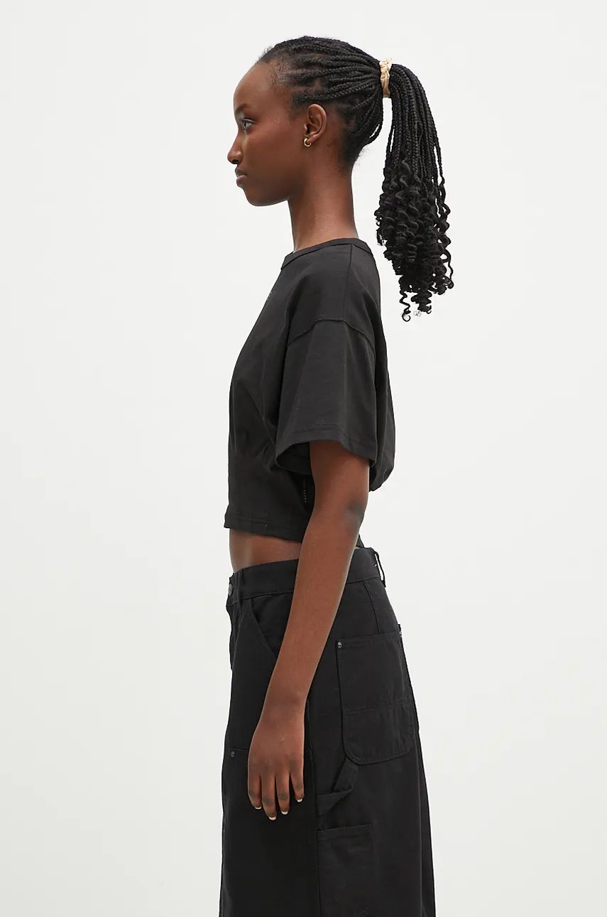 Tričko Alpha Industries Waisted T-Shirt Čierna | 148070, 1
