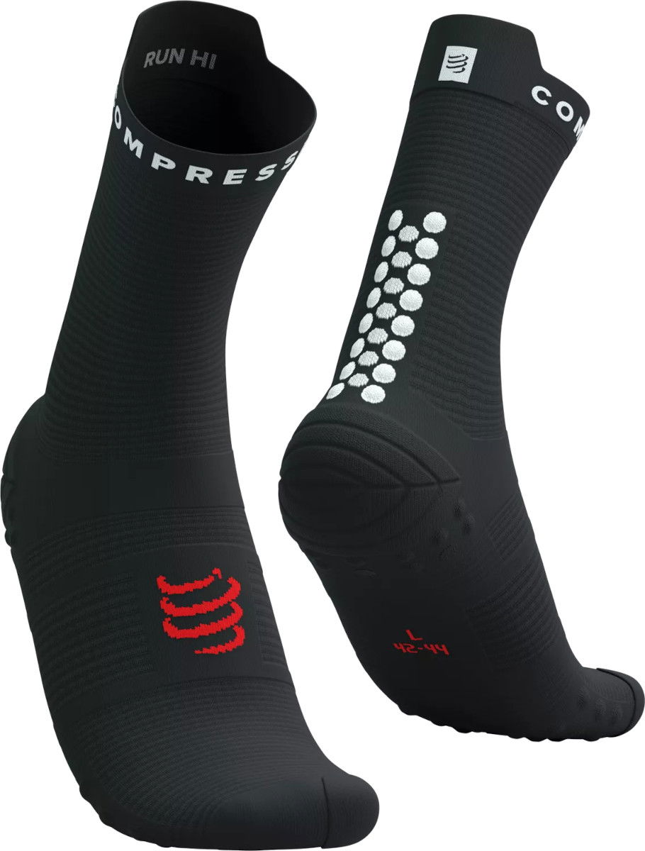 Ponožky Compressport Pro Racing Socks v4.0 Run High Socks Čierna | xu00046b9027, 0