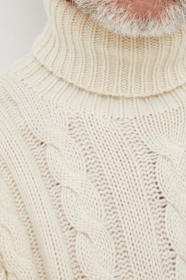 Sveter Polo by Ralph Lauren Cable-Knit Turtleneck Sweater Biela | 710917035, 4