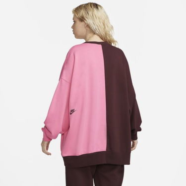 Mikina Nike Sportswear Over-Oversized Fleece Dance Sweatshirt - Red Ružová | DV0328-652, 1