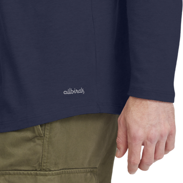 Tričko Allbirds Merino Long Sleeve Tee Small Navy | A12110M, 3