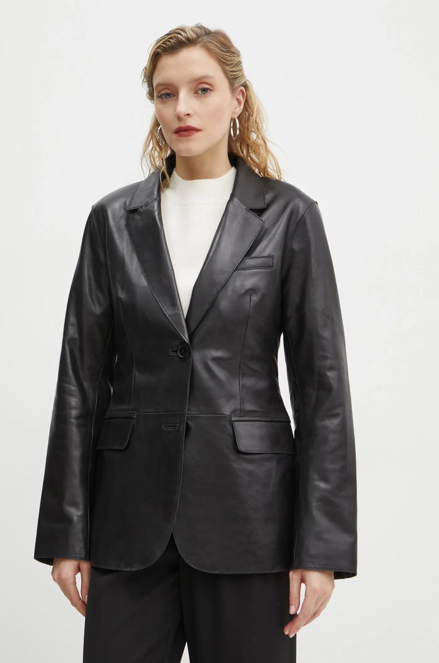 Bunda STAND STUDIO Stand Studio Mina Leather Blazer Čierna | 66391.7850, 0