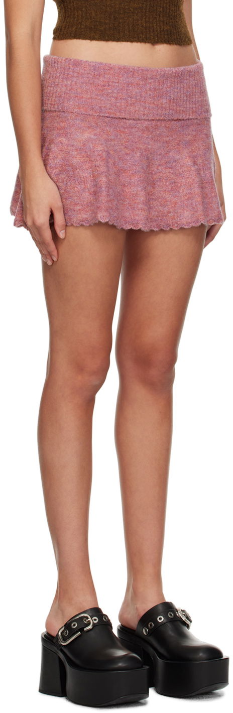 Sukňa GUIZIO Guizio Heart Scallop Miniskirt Ružová | F23621S009, 1