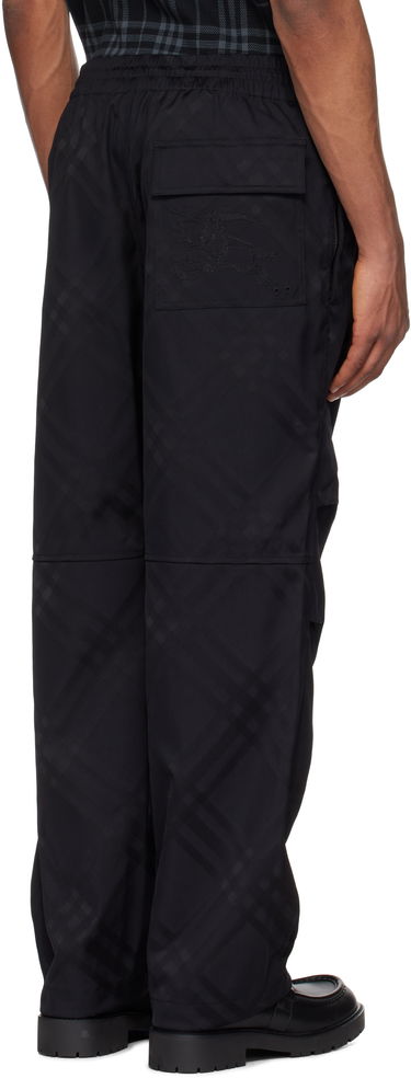 Cargo nohavice Burberry Burberry Check Nylon Track Pants Čierna | 8103963, 2