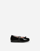 Patent Leather Ballet Flats With Bow For First Steps