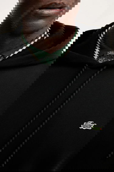 Mikina Lacoste Lacoste Men's Hoodie Čierna | SH9839, 4