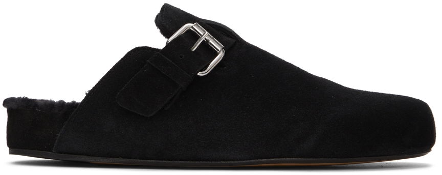Oblečenie ISABEL MARANT Isabel Marant Mirvihn Suede Slippers Čierna | 22ASD0842-22A009N, 0