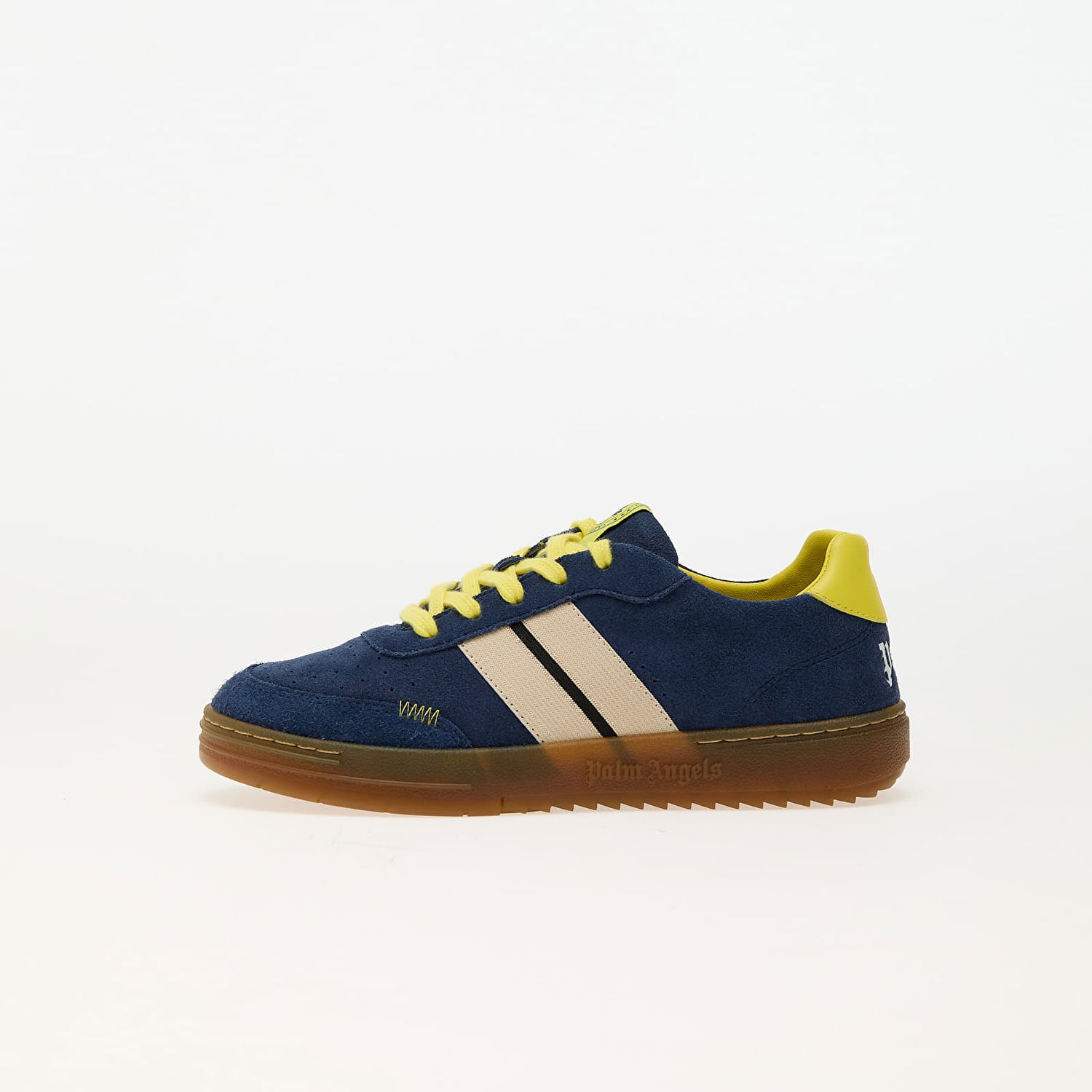 Tenisky a topánky Palm Angels University Track Suede Snk Blue A Yellow Navy | PBIA016F24LEA0014918, 0