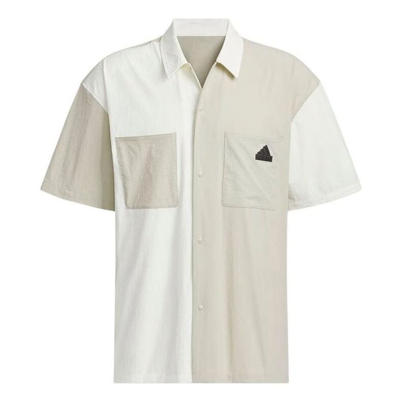 Košeľa adidas Originals Casual Short Sleeve Shirt Biela | JI9814