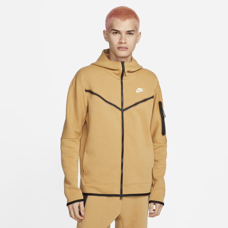 Mikina Nike Sportswear Tech Fleece Full-Zip Hoodie Hnedá | CU4489-722, 0