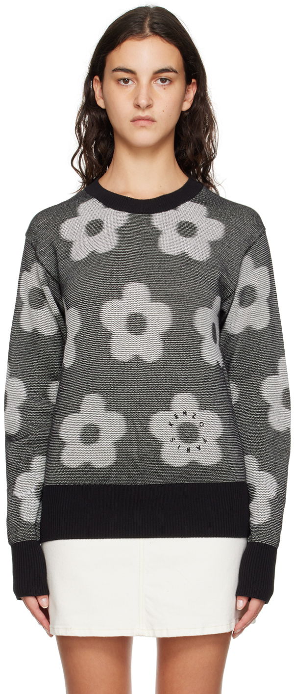 Sveter KENZO Paris Flower Spot Sweater Čierna | FD62PU4133CA, 0