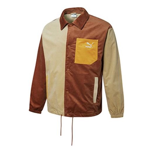 Vetrovka Puma Cord Coach Splicing Jacket Hnedá | 534752-17, 0