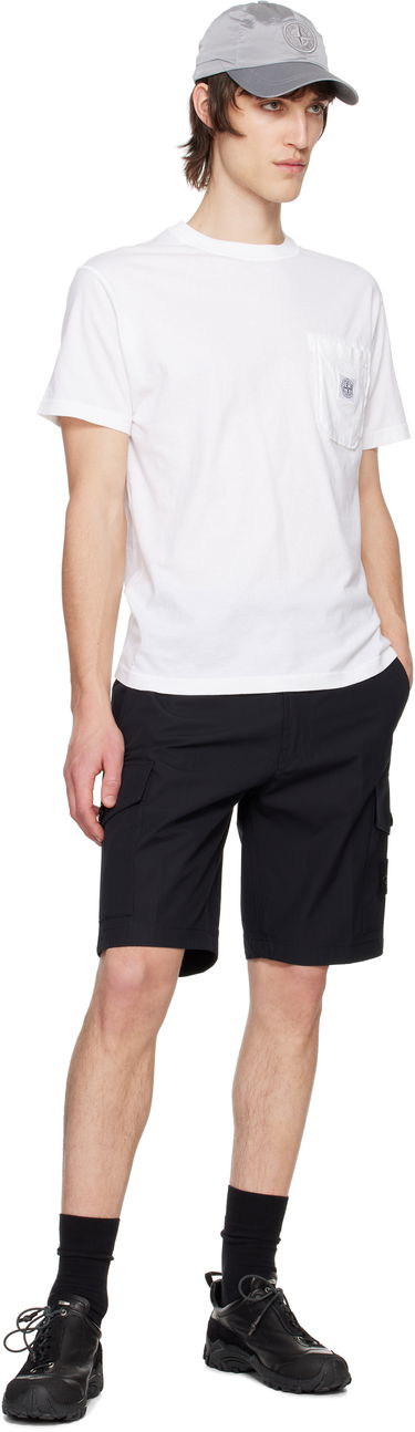 Tričko Stone Island Stone Island Organic Cotton Jersey Fissato T-Shirt Biela | K1S15 2100219 S0057, 3