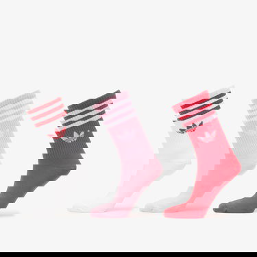 Ponožky adidas Originals Crew Socks 3-Pack with Trefoil Logo and 3-Stripes Rôznofarebný | KT1693, 0