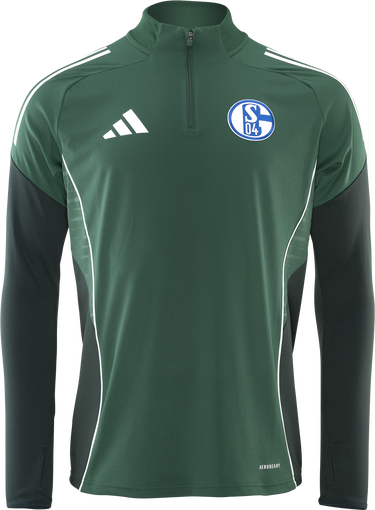 Mikina adidas Originals FC Schalke 04 Quarter-Zip Training Top Zelené | 6s04ji8938, 0