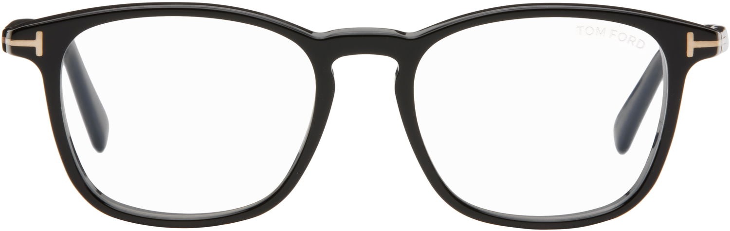 Slnečné okuliare Tom Ford Tom Ford Square Blue Block Glasses Čierna | FT5960-B_52001, 0