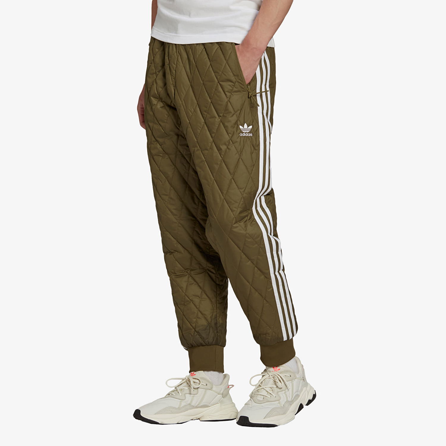 Nohavice adidas Originals Quilted Sst Track Pants Zelené | H11431, 0