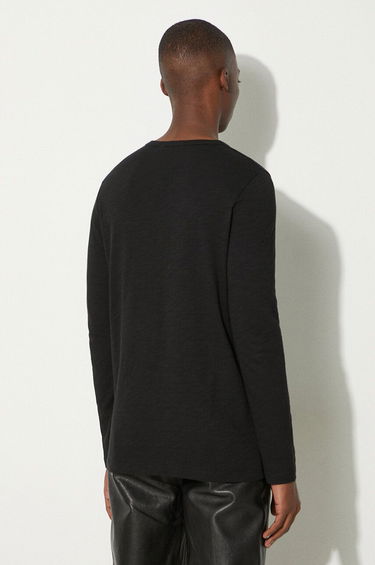 Tričko Samsoe Samsoe Black Long Sleeve T-Shirt Čierna | M00013400, 1
