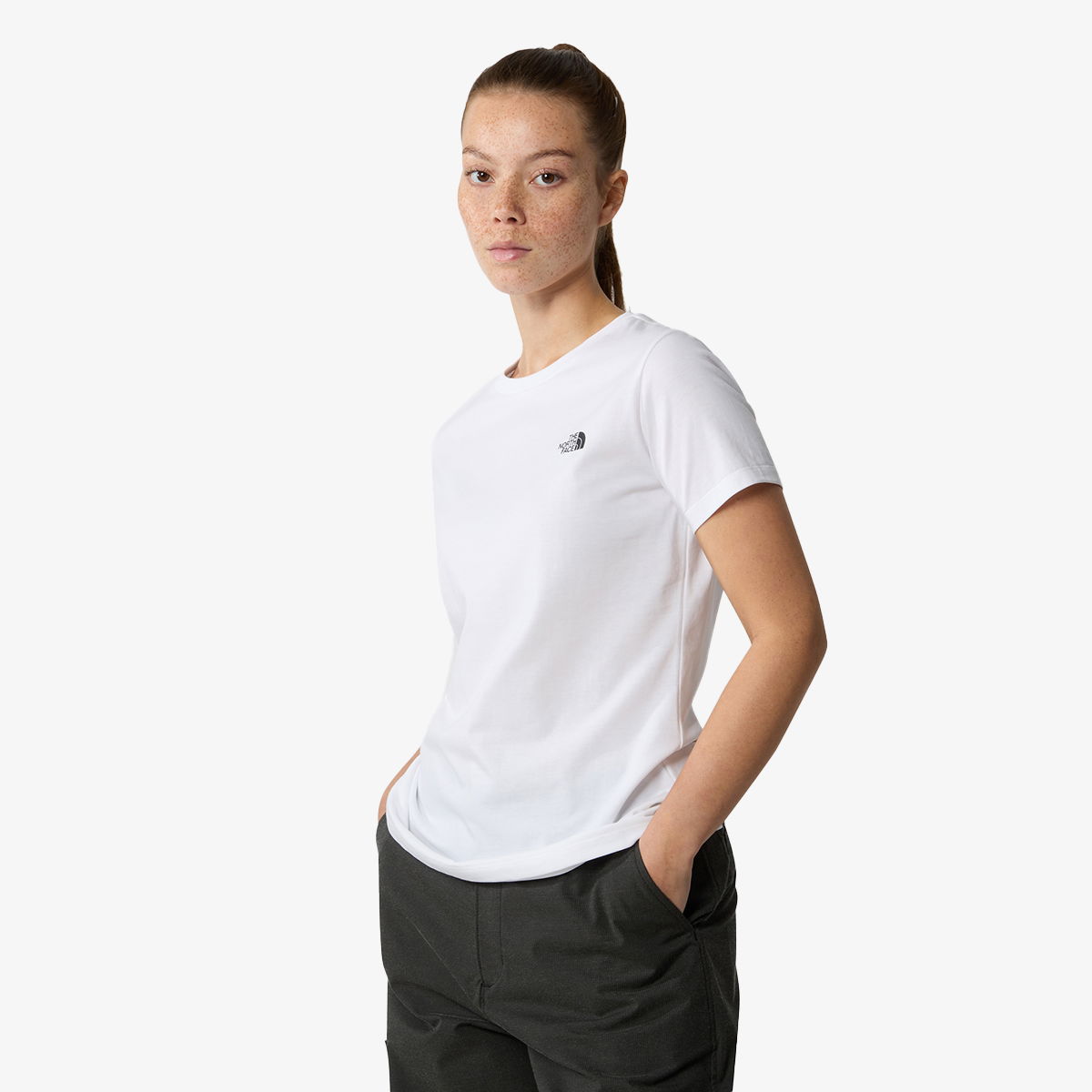 Tričko The North Face Simple Dome Slim T-Shirt Biela | NF0A87NHFN41, 0