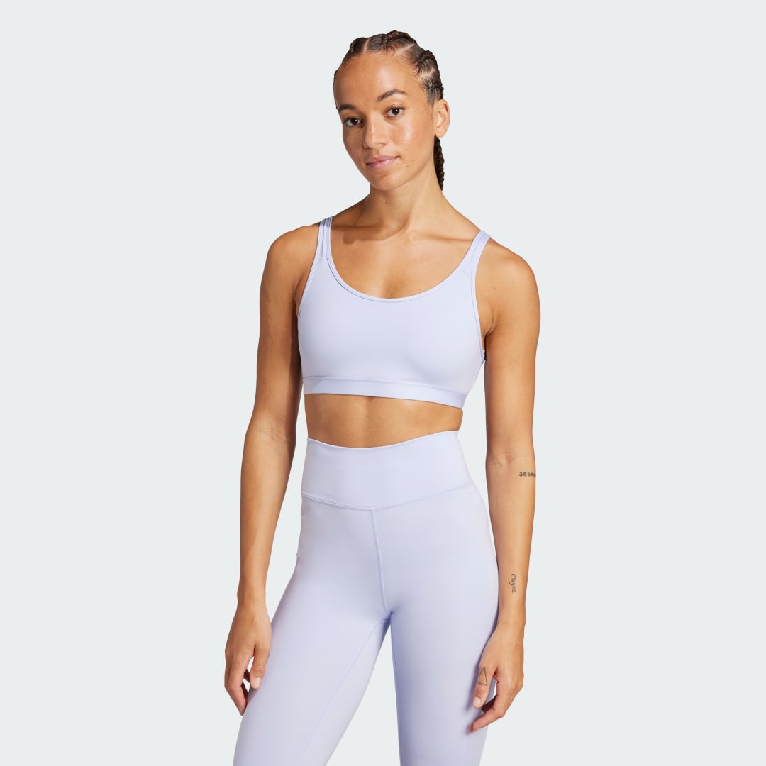 Podprsenka adidas Performance Essentials Sports Bra Fialová | JI5586, 0