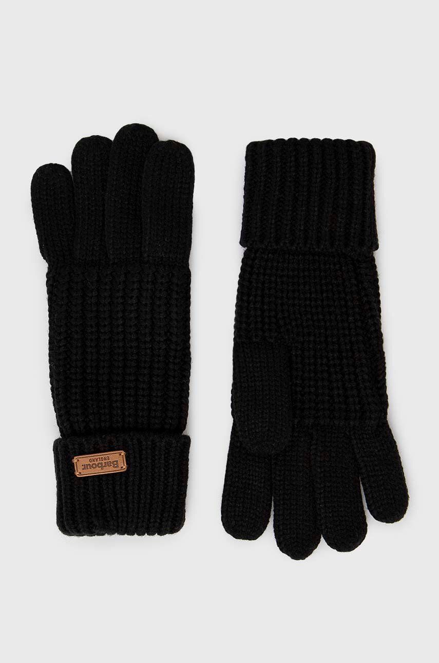 Rukavice Barbour Saltburn Knitted Gloves Čierna | LGL0132, 0